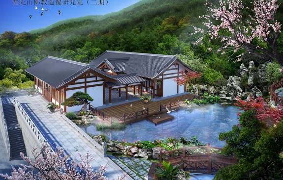 杭州生态寺庙设计理念实践，绿色建筑与宗教文化融合