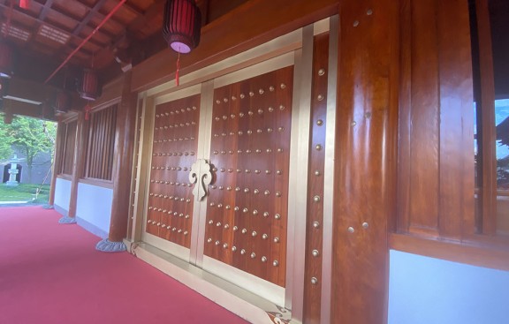 杭州寺庙鸟瞰图效果图欣赏，空中视角下的庄严圣境