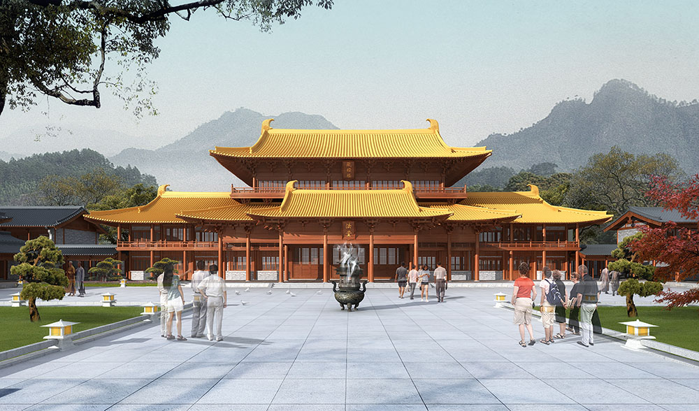 宁波寺院殿堂装修材料选择，实木石材与仿古砖搭配技巧