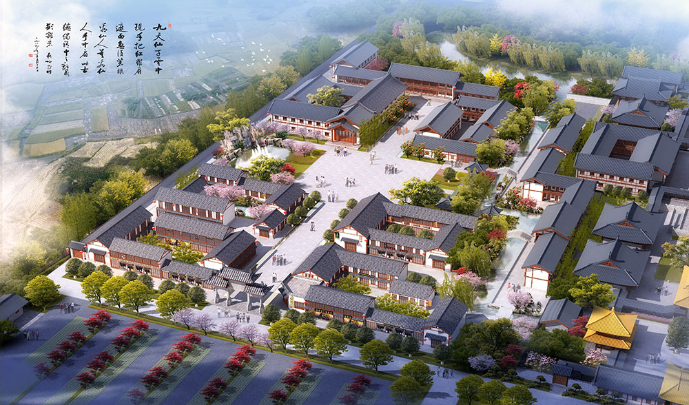 杭州寺庙平面布局图制作与符合无障碍设计规范的坡道设置