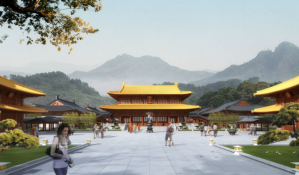 杭州寺庙设计图纸布局优化与施工图与效果图的无缝衔接