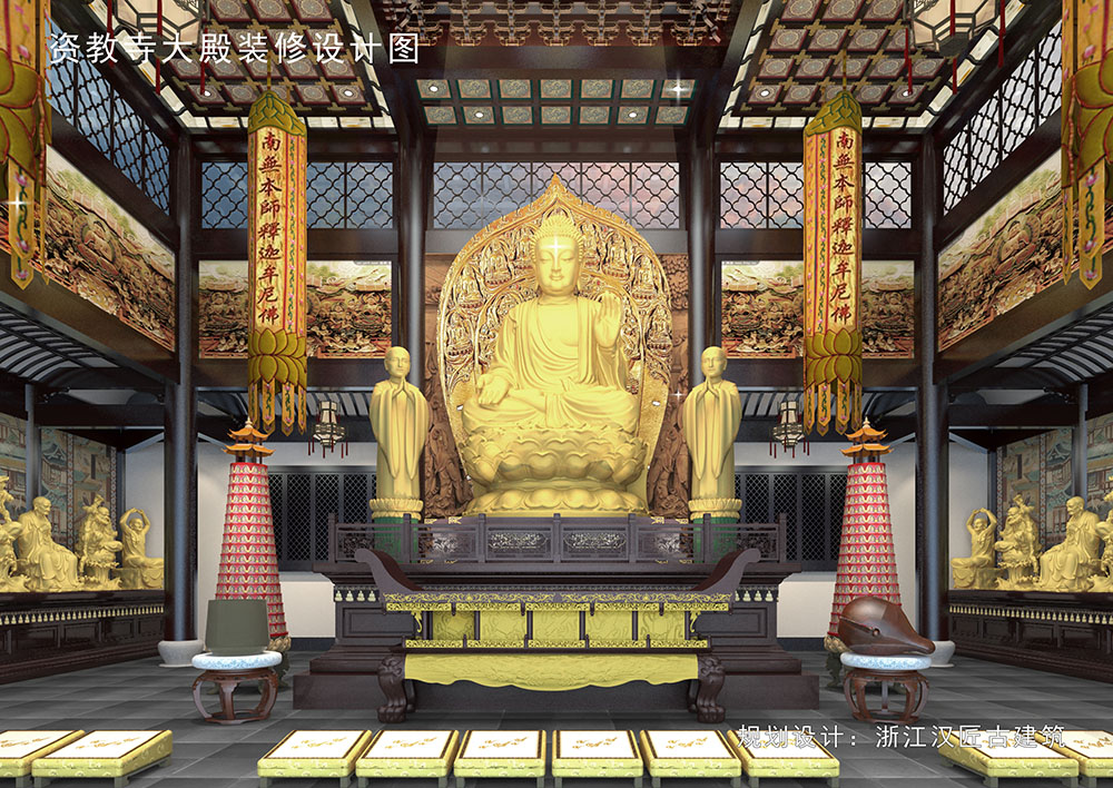杭州中国寺庙布局创新设计，传统元素与现代功能的平衡