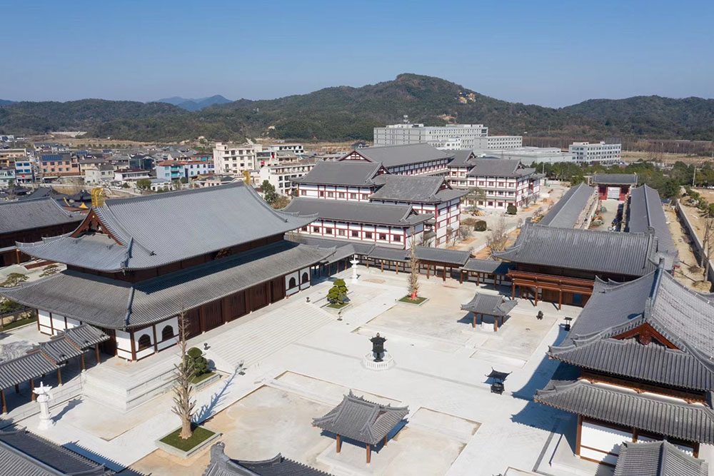 杭州寺院总体规划案例，禅修中心与素食餐厅的配套设计