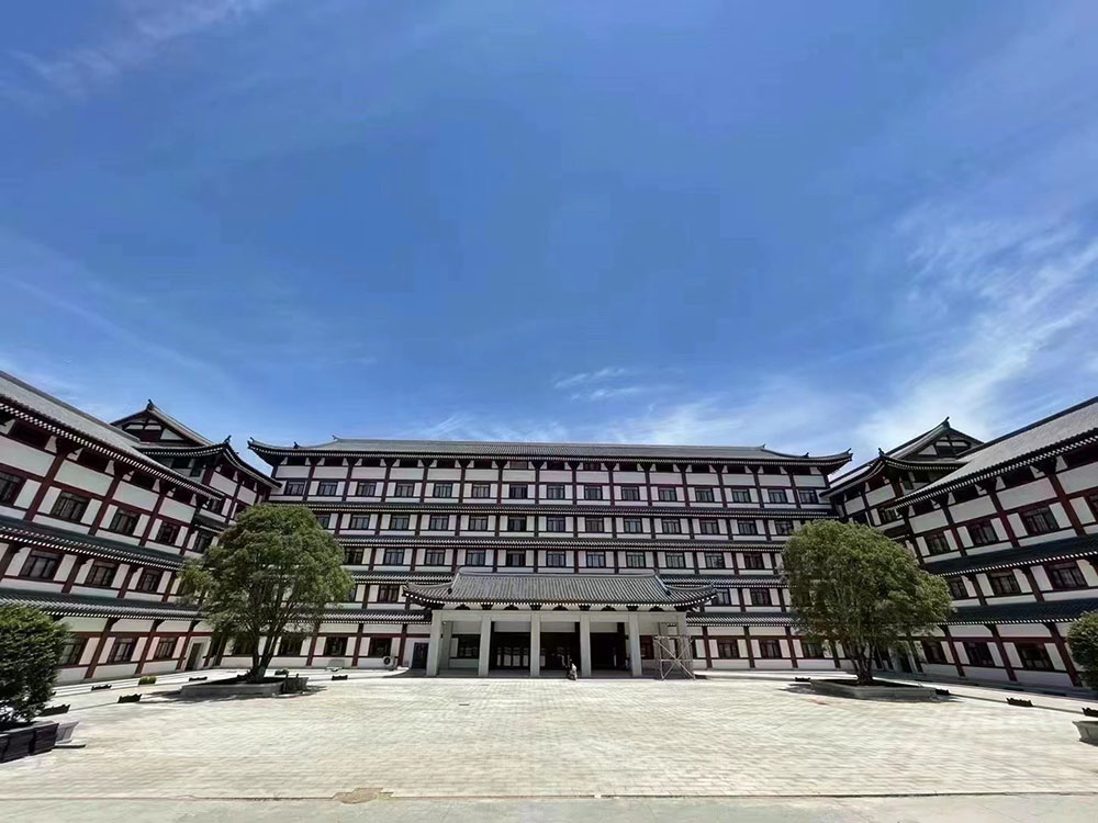 杭州古建筑寺庙设计效果图案例与修复古建与新建寺院对比