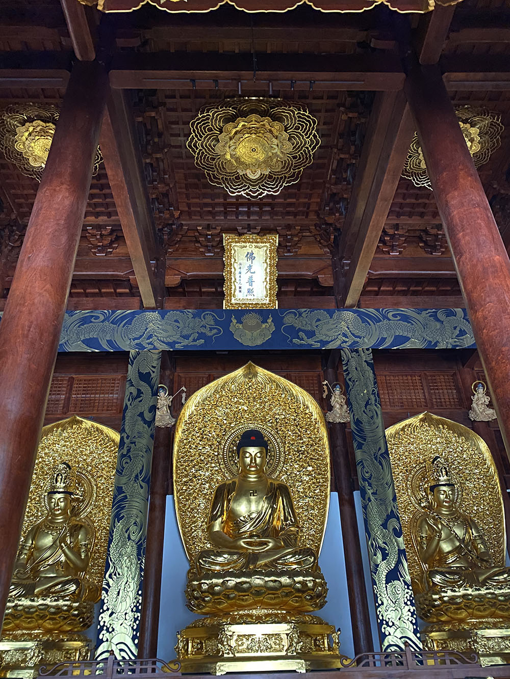 宁波寺庙鸟瞰图效果图欣赏，空中视角下的庄严圣境