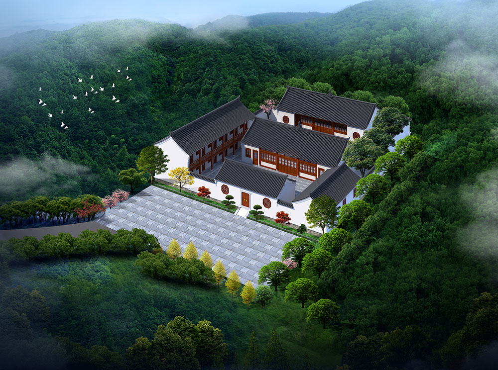 杭州标准寺庙平面图解析及明清古建与唐宋风格的差异对比