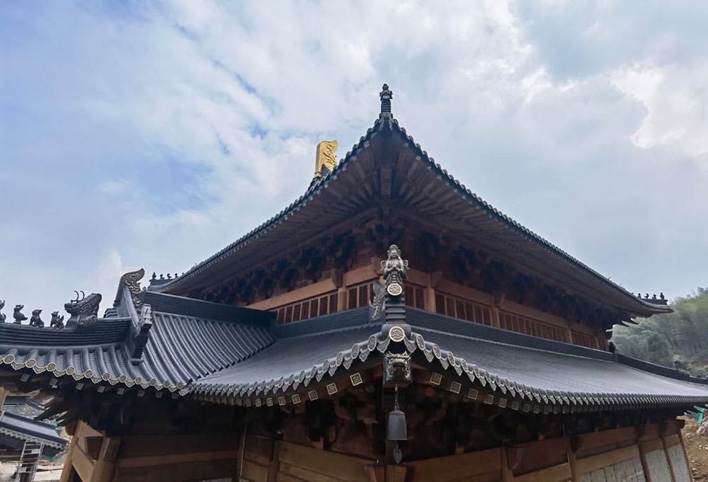 杭州寺院设计效果图展示，从草图到成品的效果演变过程