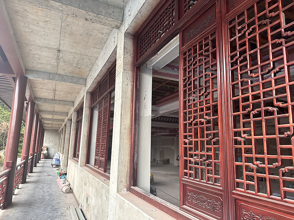 杭州古建筑寺庙设计效果图案例与修复古建与新建寺院对比