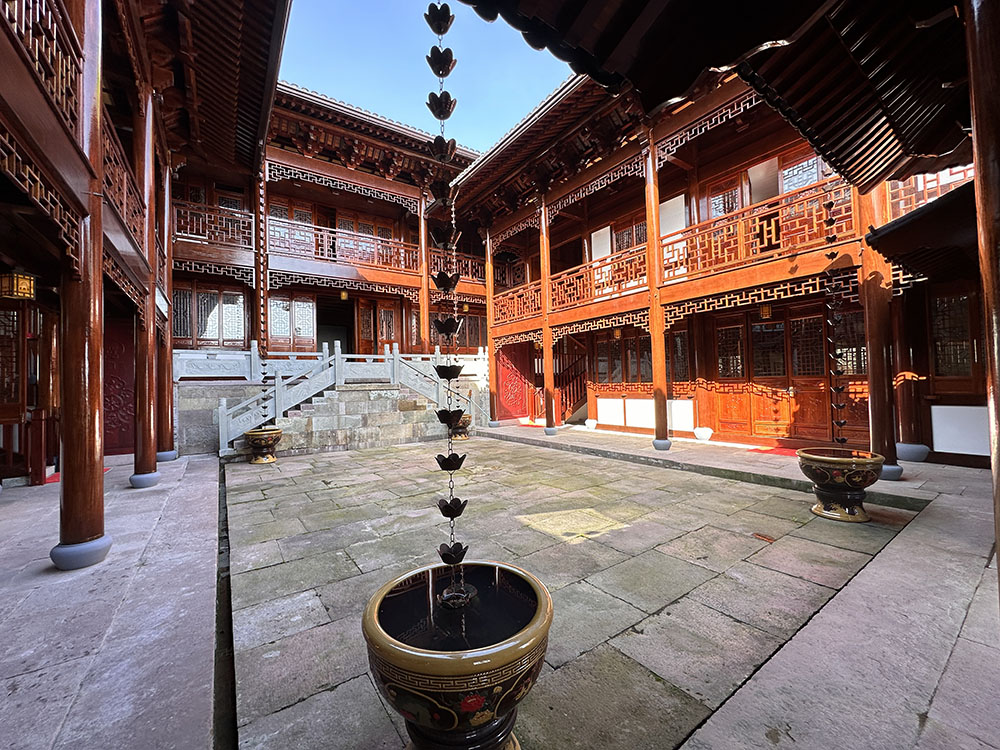 杭州古建筑寺庙设计效果图案例与修复古建与新建寺院对比