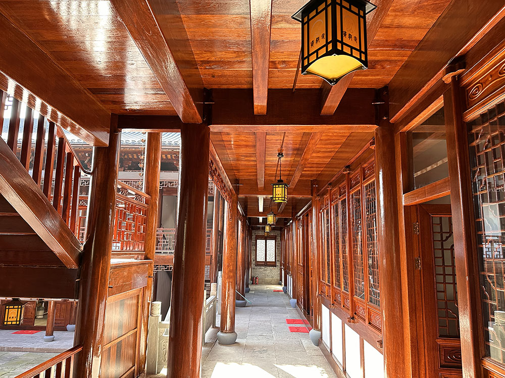 宁波寺庙鸟瞰图设计技巧，俯视视角展现整体气势