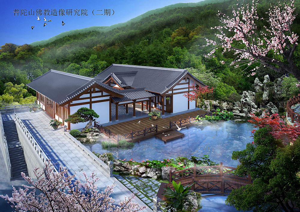 杭州中国寺庙布局创新设计，传统元素与现代功能的平衡