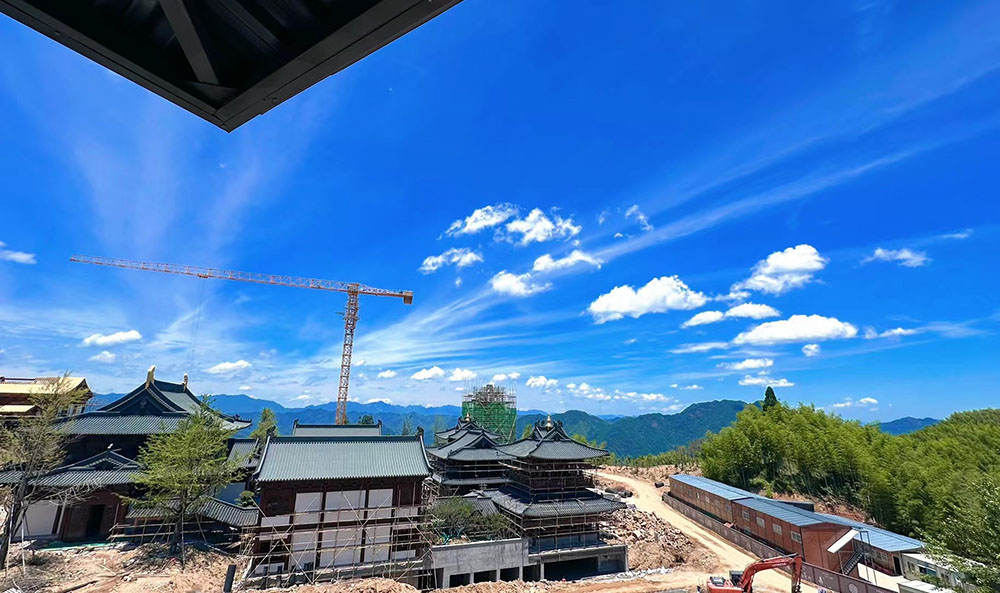 杭州古建筑寺庙设计效果图案例与修复古建与新建寺院对比