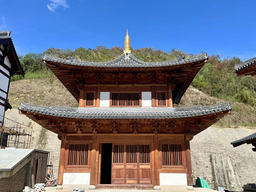 宁波寺庙俯视图设计要点，排水系统与消防通道隐藏设计
